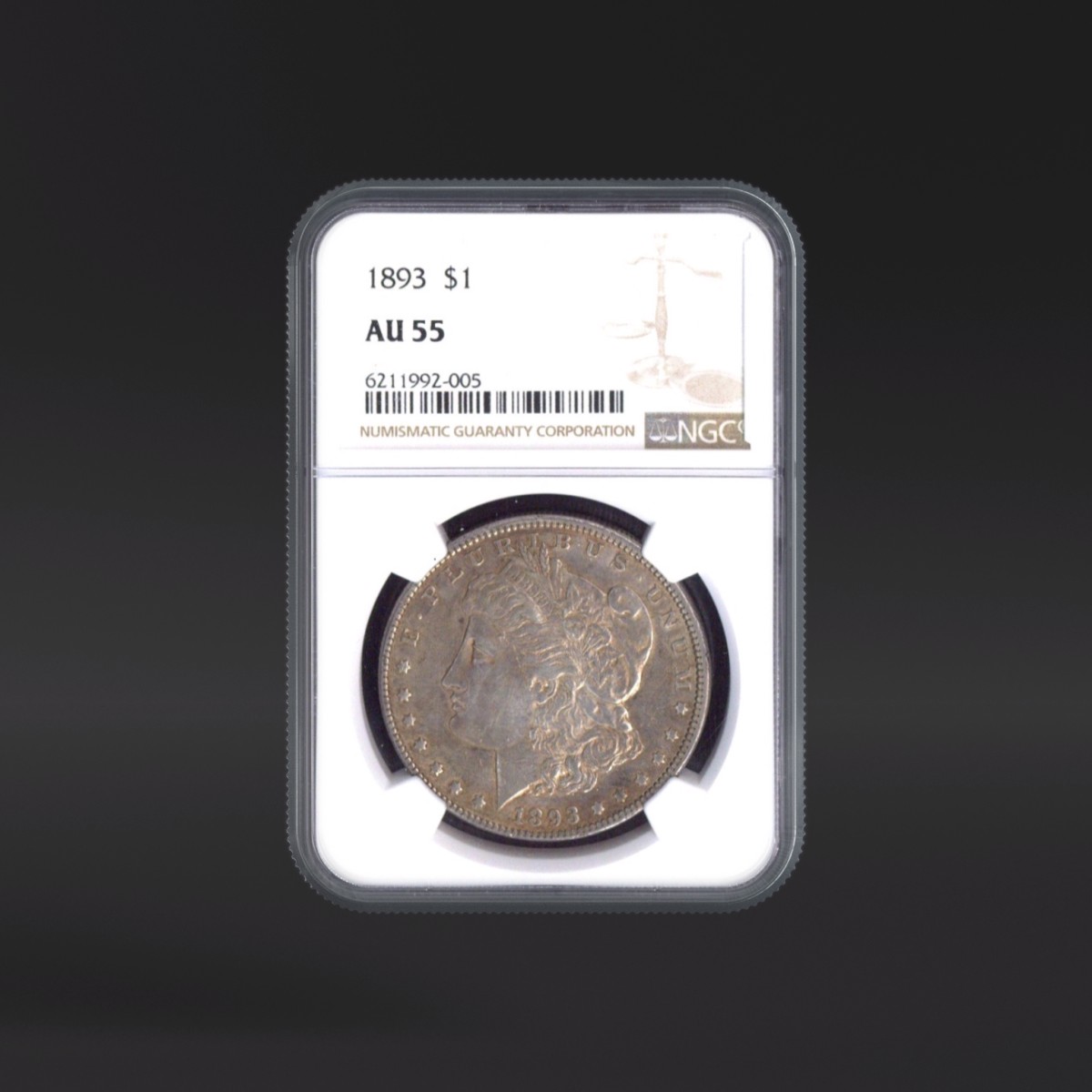 コレクション MILK NGC PCGS 1893 One Dollar NGC AU55